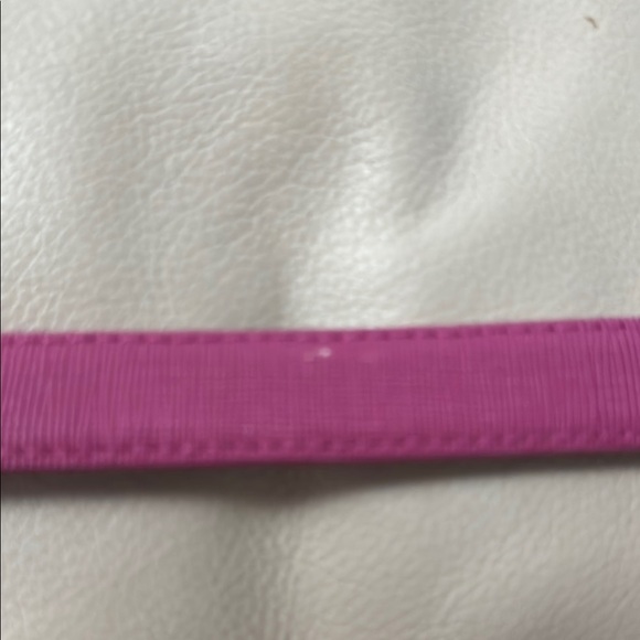 Michael Michael Kors Textured Pink Leather Belt - Picture 10 of 12